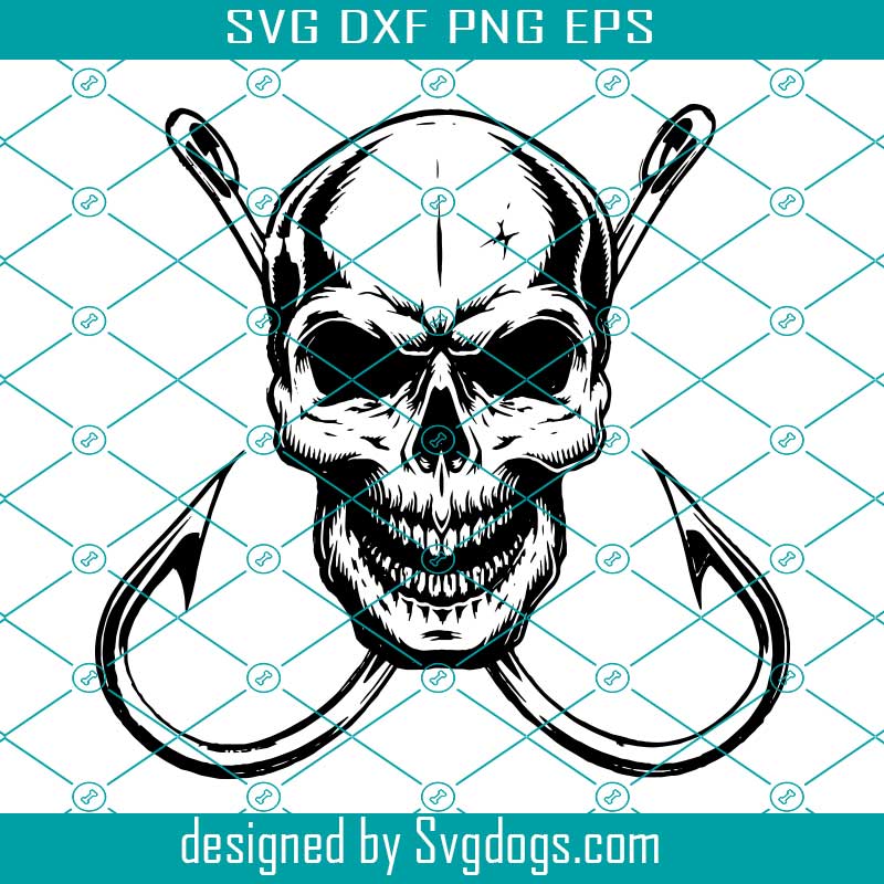 Skull Fishing Svg Fishing Hooks Svg Fishing Svg Hooks Svg Svgdogs