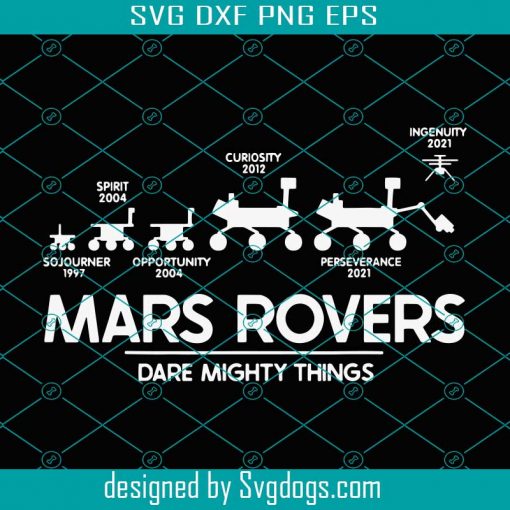 Mars Rovers Dare Mighty Things Svg, Trending Svg, Mars Rovers Svg, Space Exploration Svg, Red Planet Missions Svg, Mars Perseverance Svg, Rovers Svg