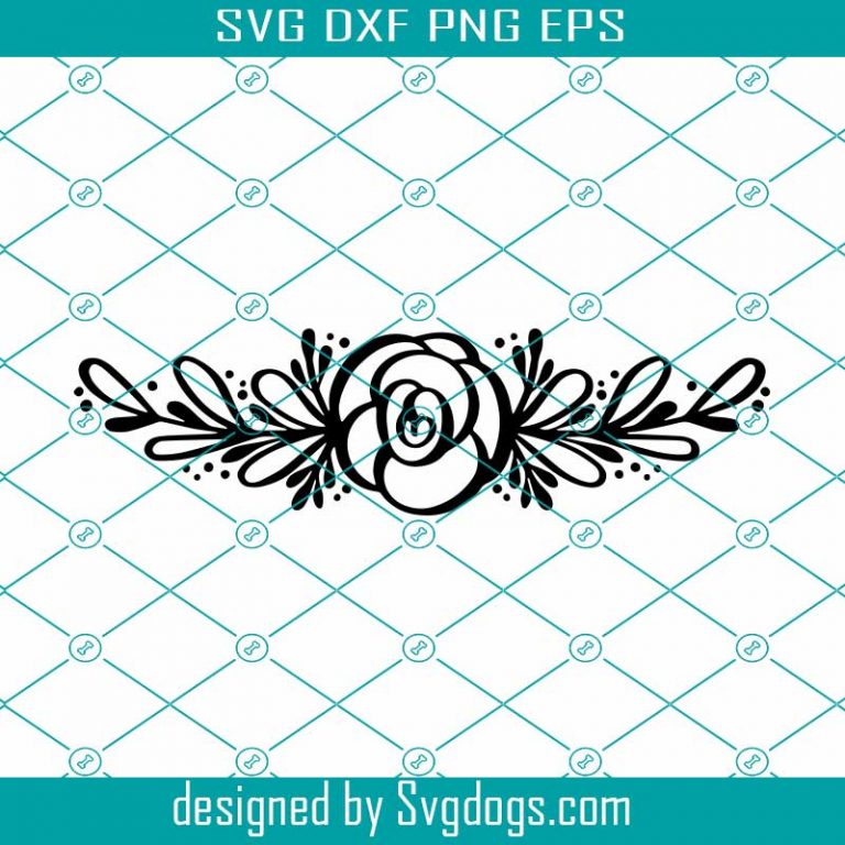Simple Flower Border Svg, Trending Svg, Flower Svg, Flower Pattern Svg ...
