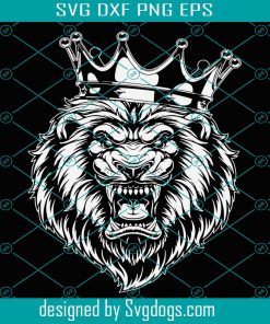 King Lion Svg, Royal Lion In Crown Svg, Lion’s Head Svg, Lion Head Svg, Lion Svg