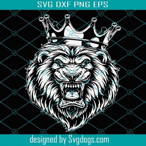 King Lion Svg, Royal Lion In Crown Svg, Lion’s Head Svg, Lion Head Svg, Lion Svg