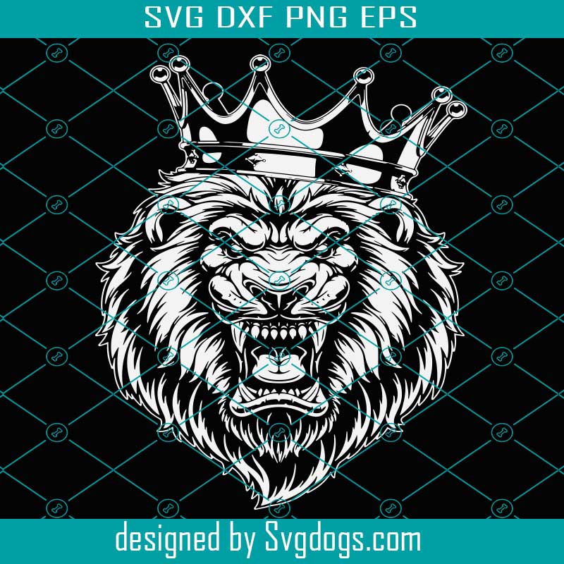 Download King Lion Svg Royal Lion In Crown Svg Lion S Head Svg Lion Head Svg Lion Svg Svgdogs
