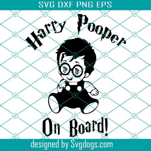 Harry Pooper On Board Svg, Disney Svg,Disney Vocation Svg, Baby Svg, Harry Potter Svg, Harry Potter Fan Svg