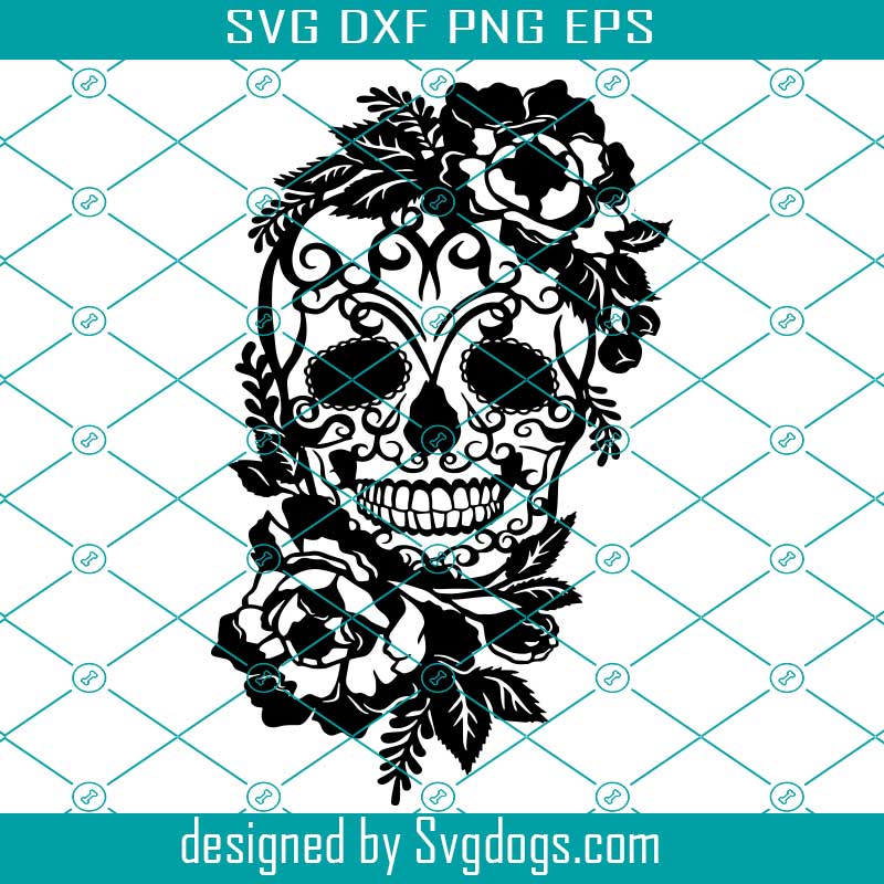 Free Free 181 Flower Skull Svg Free SVG PNG EPS DXF File