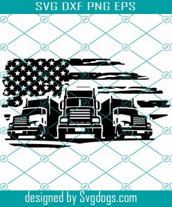 American Logistic Company Svg, Truck Svg , Distressed American Flag Svg,  Forwarding Truck Svg