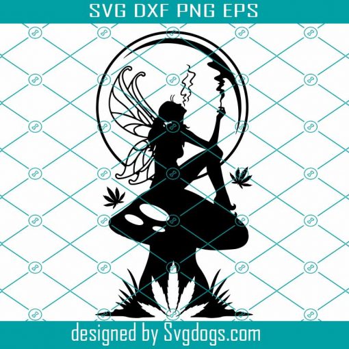 Cannabis Smoking Fairy Svg File, Weed Smoking Fairy Svg, Smoking Fairy Svg, Weed Fairy Smoking Svg