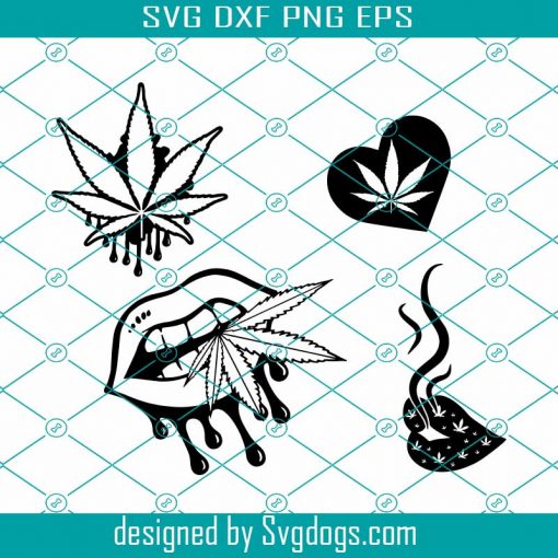 Dark Mouth Lips Svg, Marijuana Weed Svg, Leaf High Life Svg, Head Cannabis Medical Svg