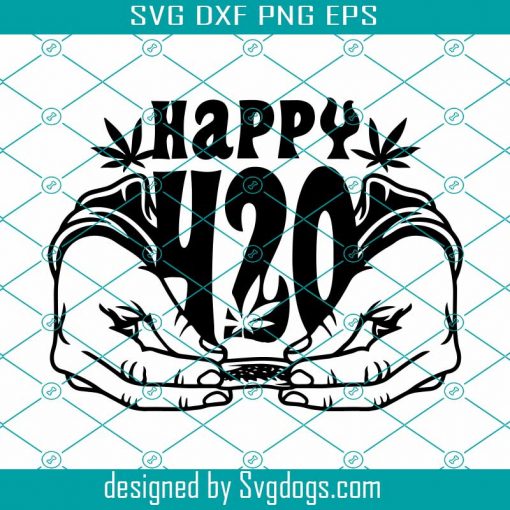 Happy 420 Svg, Hands Rolling Joint Svg, Rolling Kush Svg, Cannabis Hands Svg, 420 Svg