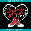 Chucks And Pearls 2021 Svg, Chucks And Pearls Svg, Black Sneakers Svg