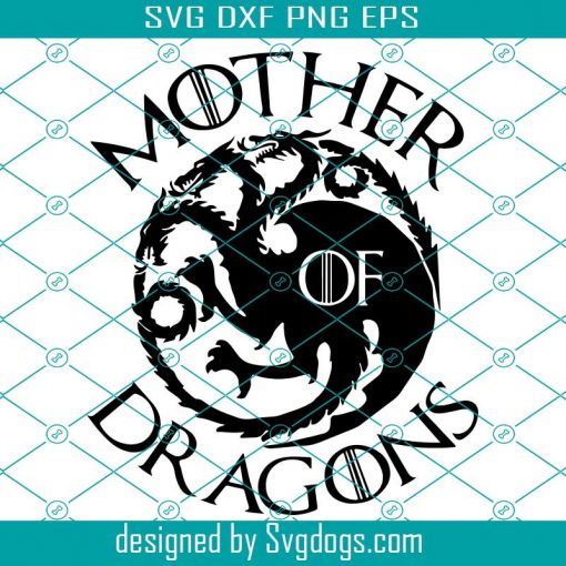 Game Of Thrones Mother Of Dragons Targaryens Logo and Scales Svg, Make A Beautiful Dragon Scale Cup With This Svg