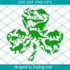 Dogs Shamrock Clover Leaf St Patricks Day Boy Svg, Dogs Shamrock Svg, Dog Lover SVG