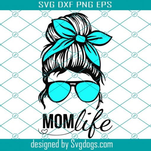 Mom Life Svg, Momlife Svg, Messy Bun Mom Life Svg, Leopard Mom Svg, Leopard Mom Skull Svg