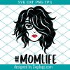 Mom Life Svg, Momlife Svg, Messy Bun Mom Life Svg, Leopard Mom Svg, Leopard Mom Skull Svg