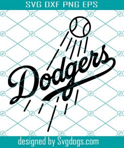 Los Angeles Dodgers Svg, Logo In Black Svg, LA Dodgers Svg, Dodgers Svg, LA Dodgers NFL Team Svg