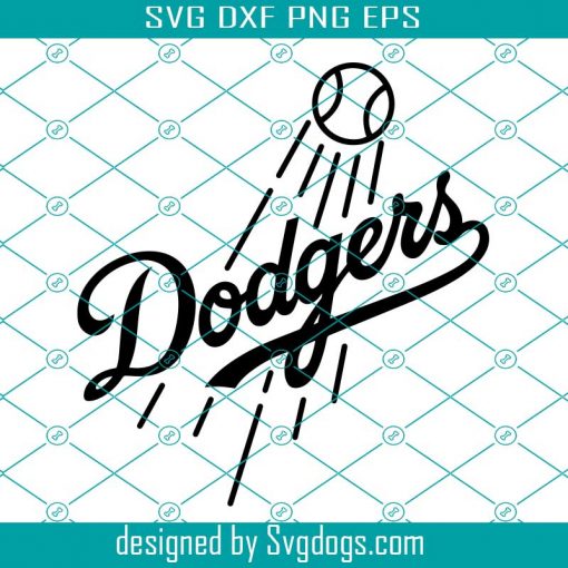 Los Angeles Dodgers Svg, Logo In Black Svg, LA Dodgers Svg, Dodgers Svg, LA Dodgers NFL Team Svg