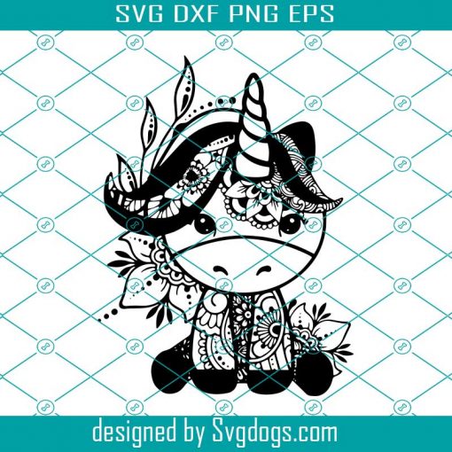 Cute Unicorn Mandala Svg, Trending Svg, Unicorn Svg, Unicorn Mandala Svg, Cute Unicorn Svg, Mandala Svg