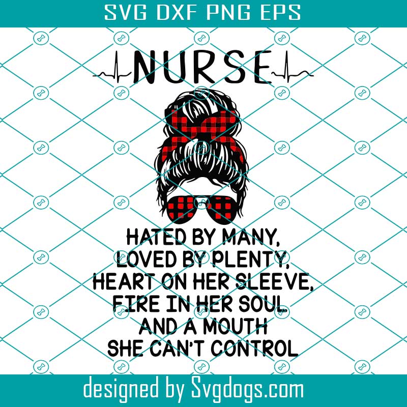 Nurse Messy Bun Girl Svg, Nurse Svg, Nurse Day 2021 Svg, Messy Bun Girl Svg,  Nurse