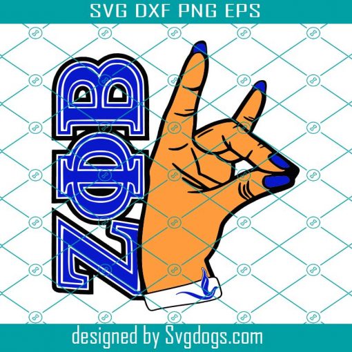 ZETA PHI BETA Hand Sign Svg, Zeta Phi Beta Svg, Hand Sign Svg