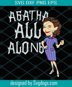 Agatha All Along Svg, Trending Svg, Agatha All Along Svg, Marvel WandaVision Svg, Agatha All Along Retro Circle Svg, Television Miniseries Svg