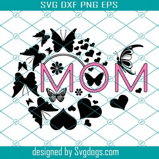 Mothers Day Butterfly Heart Svg, Mother Day Svg, Happy Mother Day Svg, Mom Svg, Butterfly Svg, Mommy Svg