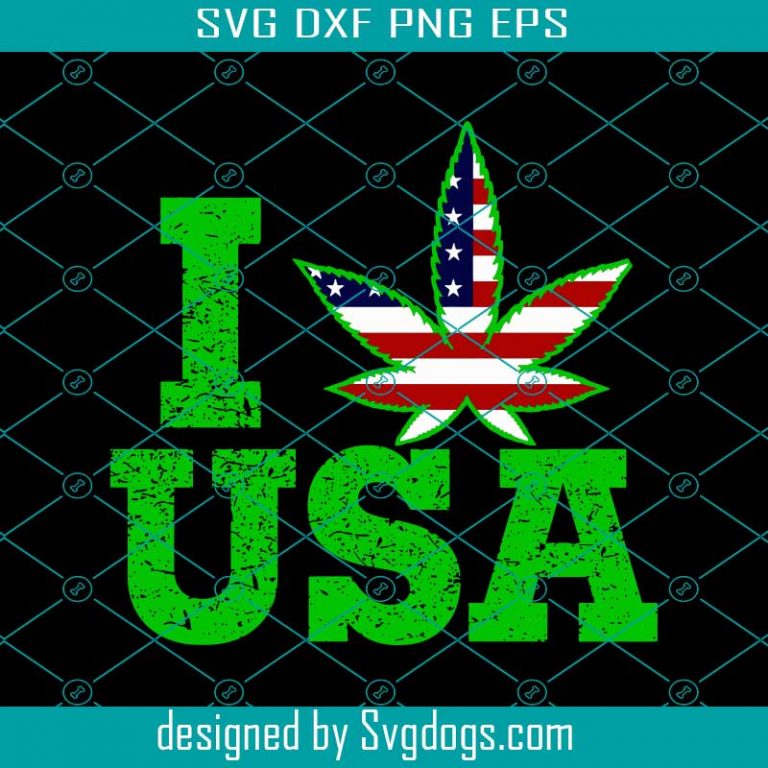 Download I Love USA Cannabis Svg, Trending Svg, Cannabis Svg, Weed ...