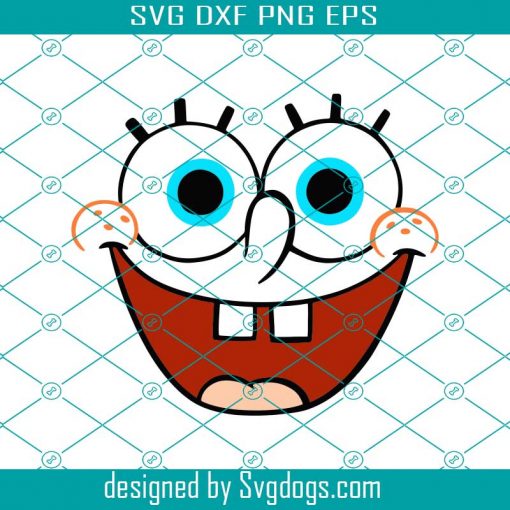 Spongebob Squarepants Large Smiling Face Svg, Spongebob Svg, Spongebob Shirt Svg, Spongebob Face Svg, Spongebob Lover Svg, Spongebob Lover Gift Svg