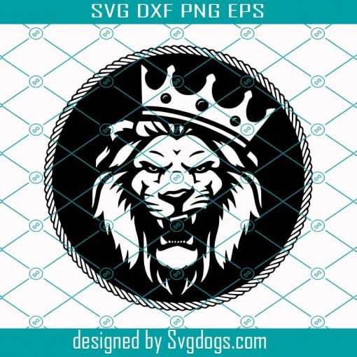 Royal Lion in Crown Svg, Lion head Svg, Lion Ai Animals Svg, Lion Svg, Lion svg, Lion King Svg