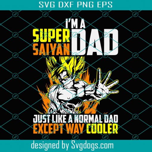 Goku Dad Svg, Fathers Day Svg, Dragon Ball Svg, Goku Svg, Dbz Svg