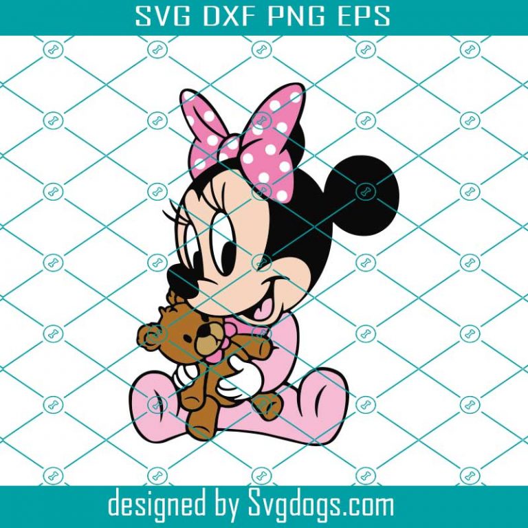 Download Minnie Mouse Svg, Baby Version Pink Svg, Disney Svg - SVGDOGS