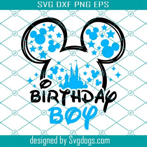 Disney Birthday Boy Svg, Mickey Birthday Print For T-shirt Svg, My 1st Birthday Svg