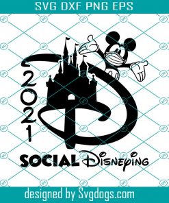 Social Disneying 2021 Svg, Inspired by Disney Svg, Commercial Use Disney Mickey Svg, Disney Christmas Svg Mouse Svg