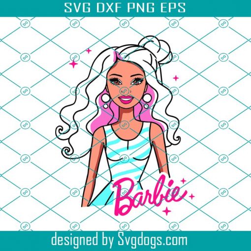 Barbie Afro Svg, Barbie Doll Svg, Layered By Color Svg, Disney Svg
