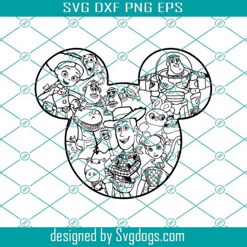 Toy Story Disney Ears Svg , Toy Story 4 Svg , Disney Svg, Pixar Svg