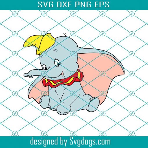 Dumbo Svg, Elephant Svg, Disney Dumbo Svg,  For Kids Svg, Disney Svg, Cartoon Svg, Baby Shower Svg