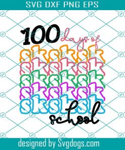 100 Magical Of Days In The Library Svg, 100 Days Of School 2021 Svg, School Svg