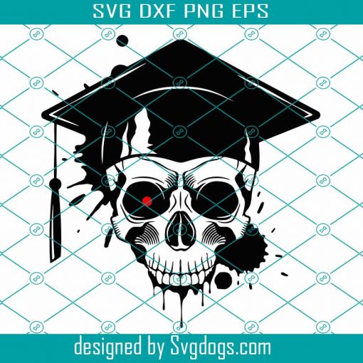 Skull In A Graduate Cap Svg, Skeleton Svg, Senior Class 2021 Svg, School Svg