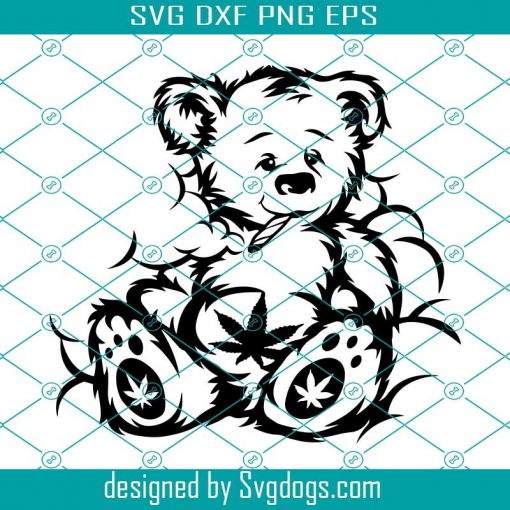 Smoking Bear Svg, Cannabis Bear Svg, Cannabis Svg, Weed Svg, Cannabis  Svg