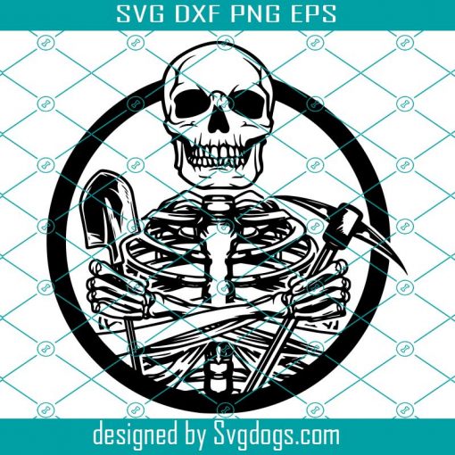 Skull Miner Svg, Mining Svg, Miner Shirt Svg, Trending Svg, Skull Svg