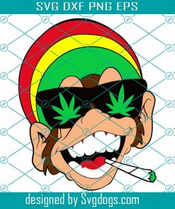Cannabis Monkey Svg, Marijuana Svg, Weed Leaf Svg, Love Cannabis Svg, Smoking Svg, Smoker Svg