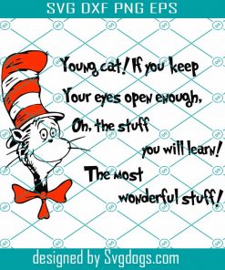Young Cat Dr Seuss Cat In The Hat Quotes Svg, Quotes Dr Seuss Svg, Cat In The Hat Font Svg, Cat In The Hat Svg