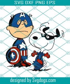 Snoopy Captain America Svg, Snoopy Cartoon Svg, Disney Cartoon Svg, Peanuts Cartoon Svg Eps Png Dxf