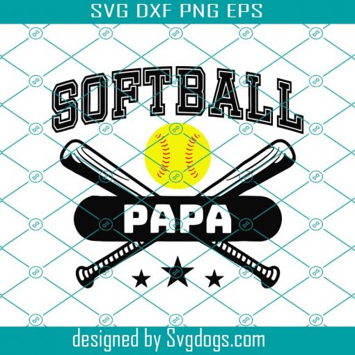Softball Papa Svg, Fathers Day Svg, Softball Svg, Softball Dad Svg, Softball Fathers Svg, Papa Svg, Happy Fathers Day, Dad Svg, Dad Life Svg