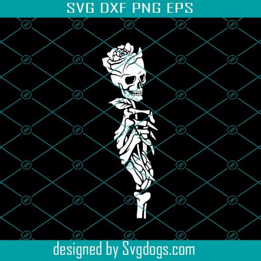 Skeleton Hand Roses Svg, Skeleton Rose Svg, Skull Rose Svg, Skull Svg, Rose Svg