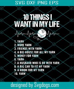 10 Things I Want In My Life Svg, Trending Svg, Life Svg