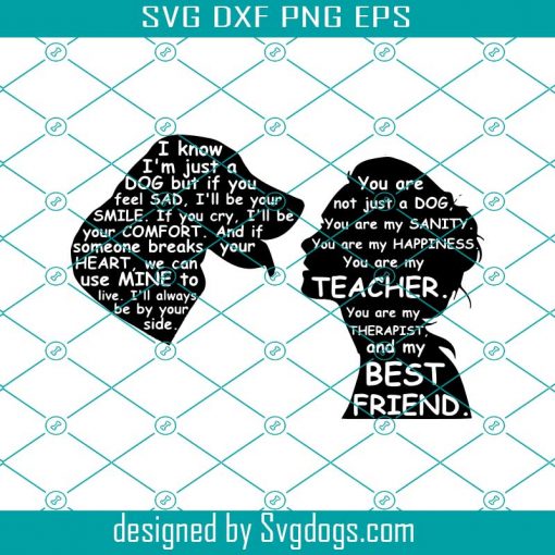 Dog And Woman Svg, Dog Best Friend Svg, Girls Best Friend Svg, Dog Mom Svg, Pet Svg, Dog Svg