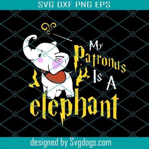 My Patronus Is A Elephant Svg, Animal Svg, Trending Svg