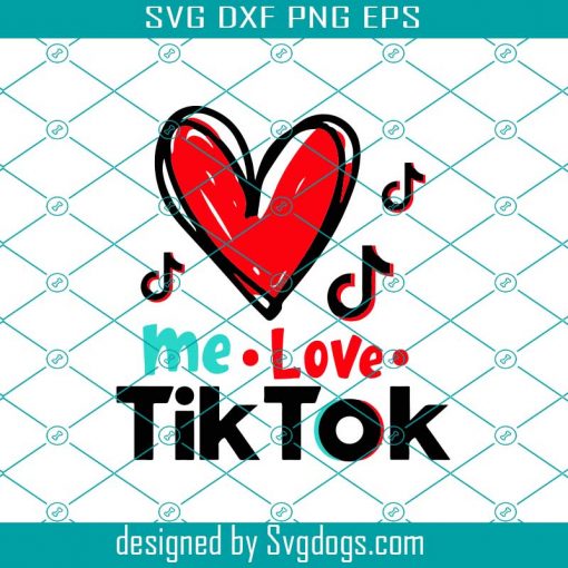 Tiktok Svg, Love Tiktok Svg, Tik Tok Media Svg