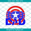 Captain Dad Superhero Svg, Fathers Day Svg, Captain Dad Svg, Dad Svg, Superhero Dad Svg, Superhero Svg