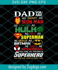 Daddy You Are My Super Hero Svg, Marvel Father’s Day Gift Ideas Svg, Fathers Day For Grandpa Papa Daddy Dad Svg