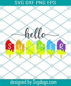 Hello Summer Popsicles Svg, Cream Svg, Trending Svg